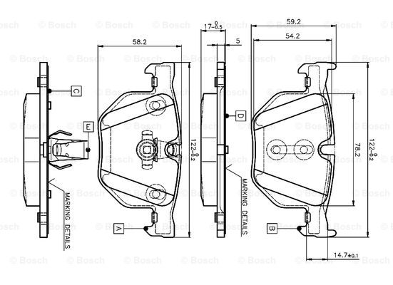 BOSCH 0 986 TB2 207 Brake...