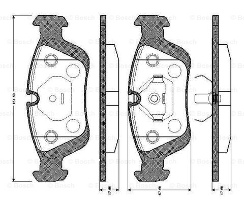 BOSCH 0 986 TB2 208 Brake...