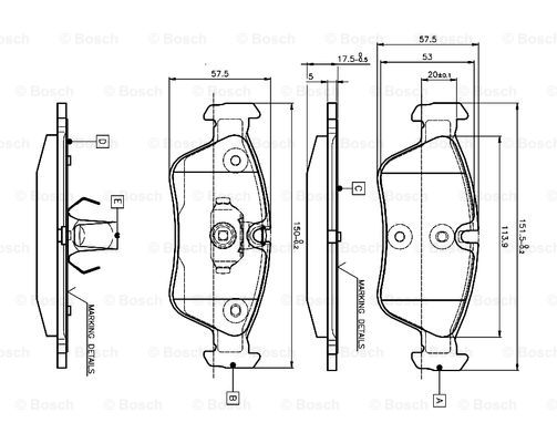 BOSCH 0 986 TB2 209 Brake...