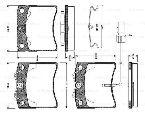 BOSCH 0 986 TB2 210 Brake...