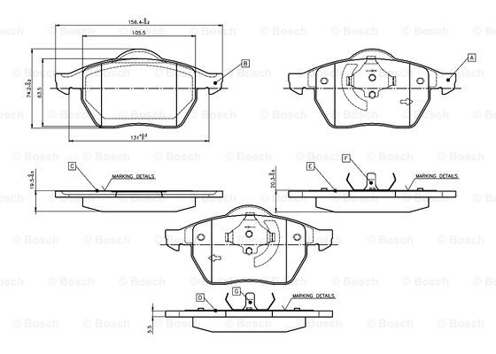 BOSCH 0 986 TB2 212 Brake...