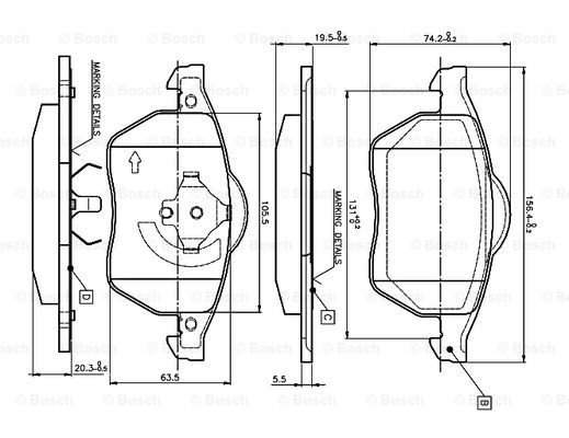 BOSCH 0 986 TB2 214 Brake...