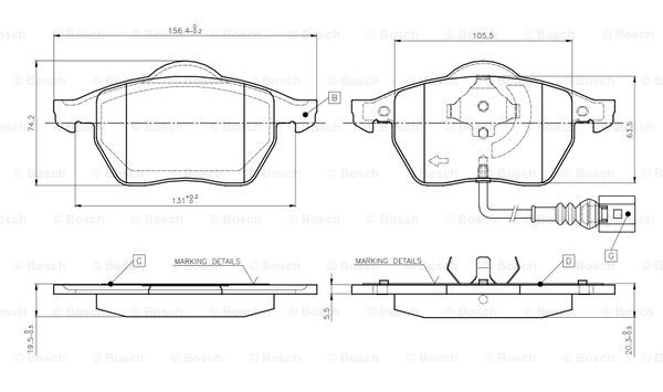 BOSCH 0 986 TB2 216 Brake...