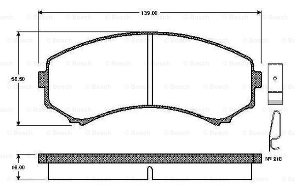 BOSCH 0 986 TB2 218 Brake...