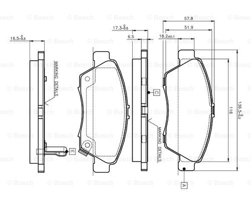 BOSCH 0 986 TB2 232 Brake...