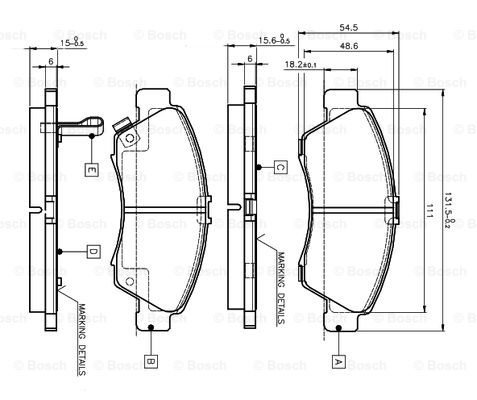 BOSCH 0 986 TB2 233 Brake...