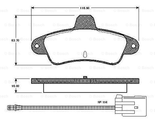 BOSCH 0 986 TB2 242 Brake...