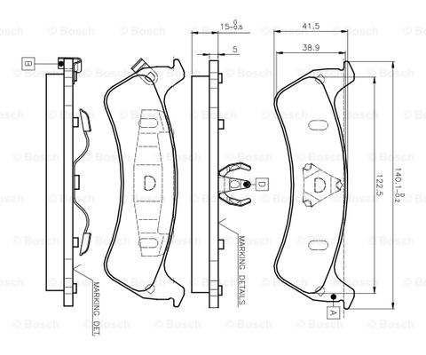 BOSCH 0 986 TB2 257 Brake...