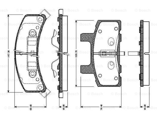 BOSCH 0 986 TB2 271 Brake...