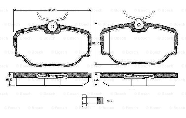 BOSCH 0 986 TB2 275 Brake...