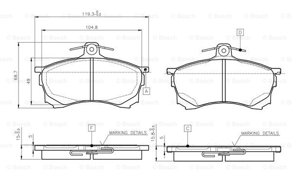 BOSCH 0 986 TB2 278 Brake...