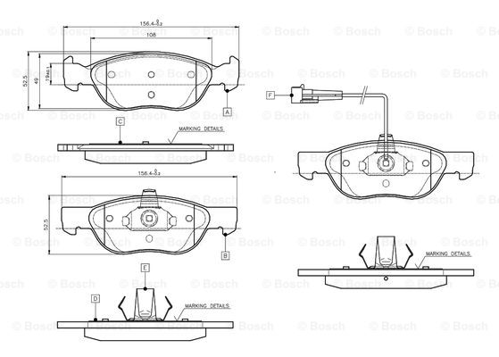 BOSCH 0 986 TB2 282 Brake...