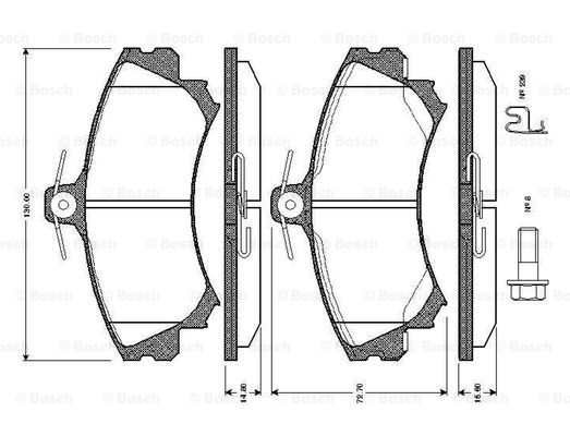 BOSCH 0 986 TB2 288 Brake...