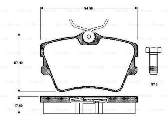 BOSCH 0 986 TB2 289 Brake...