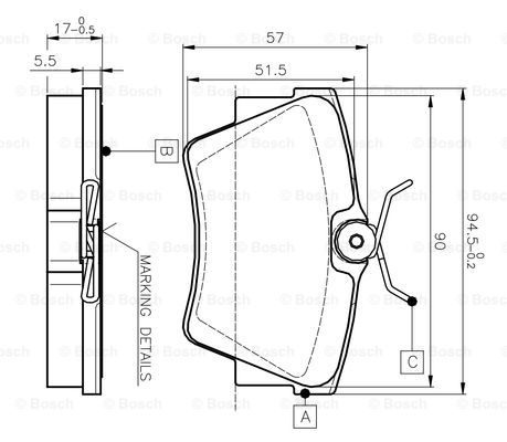 BOSCH 0 986 TB2 290 Brake...