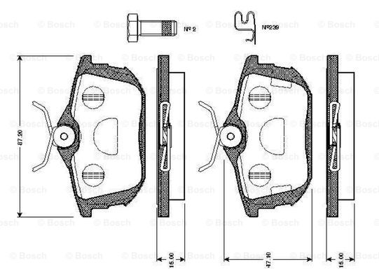 BOSCH 0 986 TB2 298 Brake...