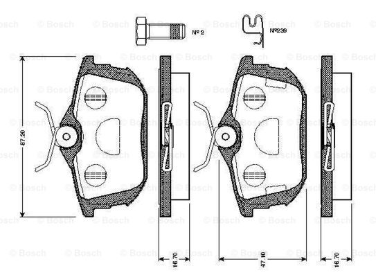 BOSCH 0 986 TB2 299 Brake...