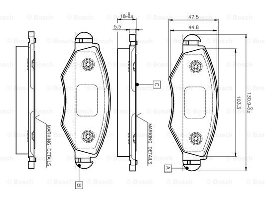 BOSCH 0 986 TB2 316 Brake...