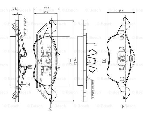 BOSCH 0 986 TB2 338 Brake...