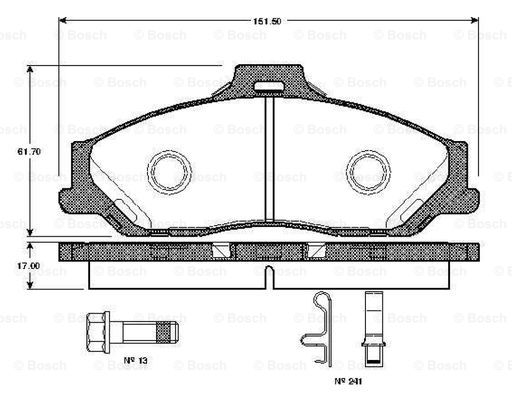 BOSCH 0 986 TB2 361 Brake...