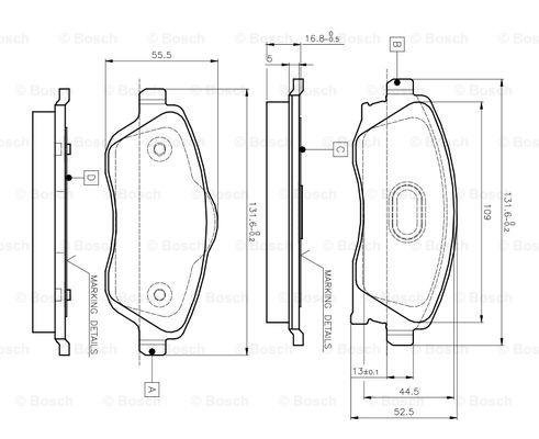 BOSCH 0 986 TB2 381 Brake...