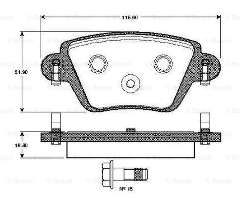 BOSCH 0 986 TB2 383 Brake...