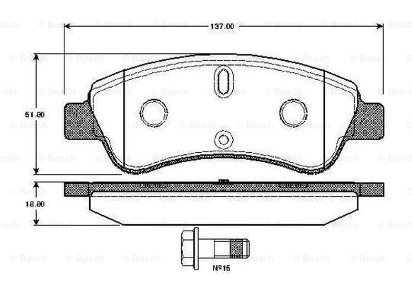 BOSCH 0 986 TB2 407 Brake...