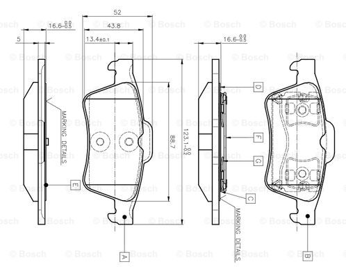 BOSCH 0 986 TB2 410 Brake...