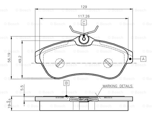 BOSCH 0 986 TB2 419 Brake...