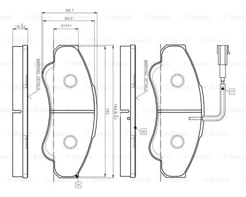 BOSCH 0 986 TB2 431 Brake...