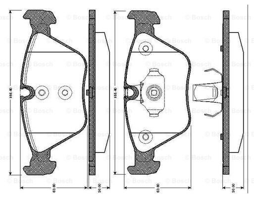 BOSCH 0 986 TB2 435 Brake...