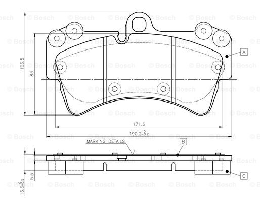 BOSCH 0 986 TB2 455 Brake...