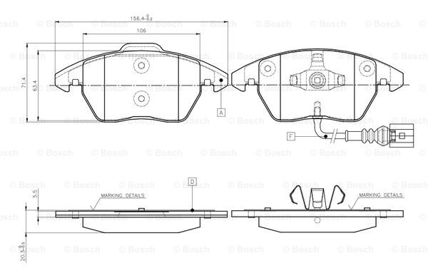 BOSCH 0 986 TB2 457 Brake...