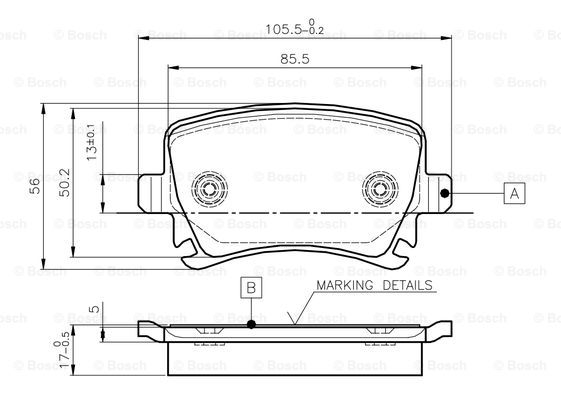 BOSCH 0 986 TB2 458 Brake...