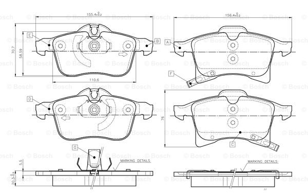 BOSCH 0 986 TB2 459 Brake...