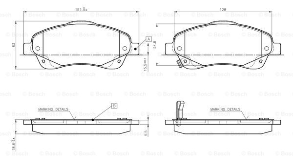 BOSCH 0 986 TB2 463 Brake...