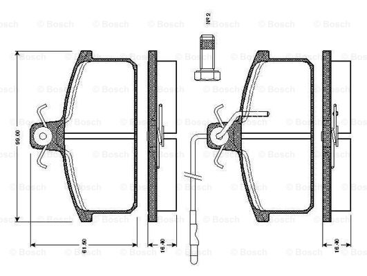 BOSCH 0 986 TB2 501 Brake...