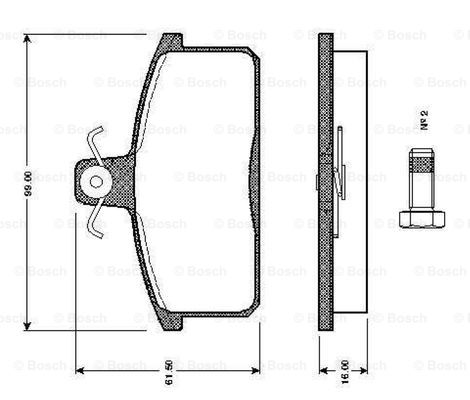 BOSCH 0 986 TB2 502 Brake...