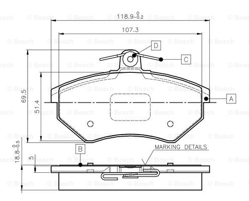 BOSCH 0 986 TB2 506 Brake...