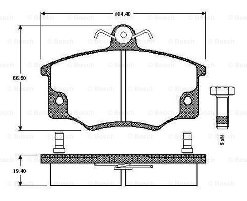 BOSCH 0 986 TB2 525 Brake...