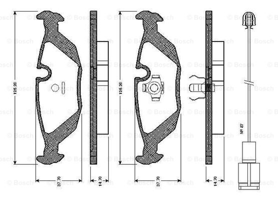 BOSCH 0 986 TB2 531 Brake...