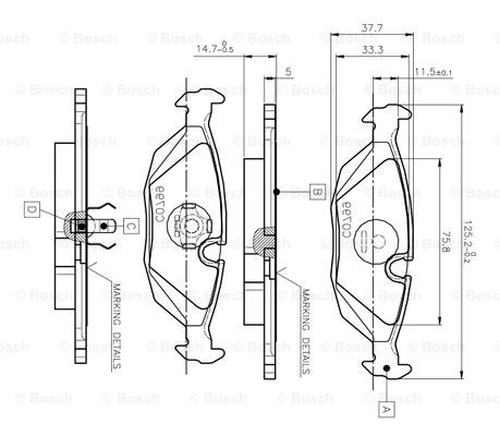 BOSCH 0 986 TB2 532 Brake...