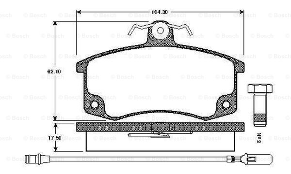 BOSCH 0 986 TB2 567 Brake...