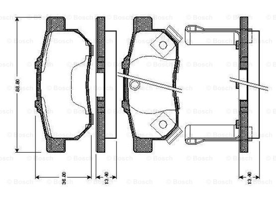 BOSCH 0 986 TB2 573 Brake...