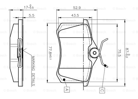 BOSCH 0 986 TB2 590 Brake...