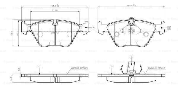 BOSCH 0 986 TB2 598 Brake...