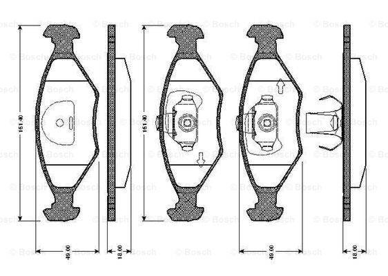 BOSCH 0 986 TB2 605 Brake...