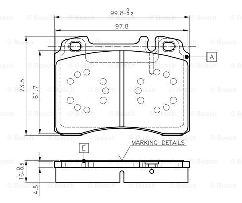 BOSCH 0 986 TB2 662 Brake...