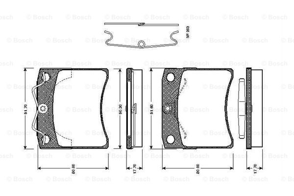 BOSCH 0 986 TB2 670 Brake...