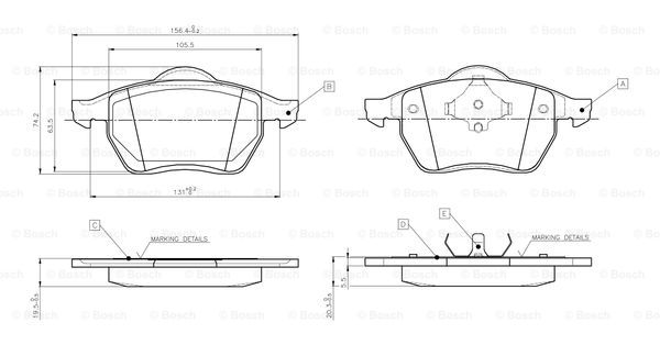 BOSCH 0 986 TB2 672 Brake...